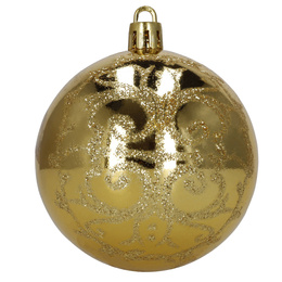 Bombki choinkowe zestaw 12 szt. dekoracje świąteczne nietłukące, złote