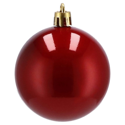 Bombki choinkowe 30 szt. ozdoby świąteczne czerwony