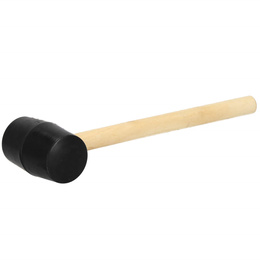 Gumowy młotek montażowy z drewniana rączką brukarski podbijak bezodrzutowy