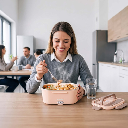 Pojemnik na żywność, podgrzewany Lunchbox elektryczny 1,5 l termos obiadowy