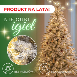 Choinka sztuczna 220 cm świerk kaukaski ośnieżony