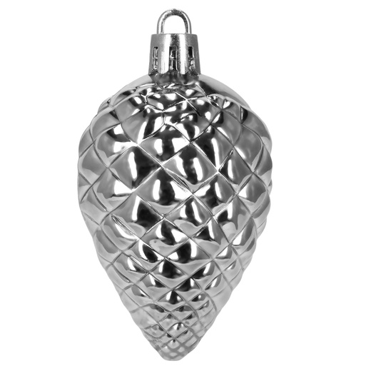 Bombki choinkowe 100 szt. zestaw dekoracji świątecznych zawieszki nietłukące srebrne