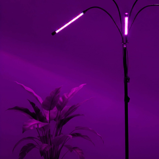 Lampa do doświetlania roślin LED do wzrostu uprawy 4 panele z timerem i pilotem, usb