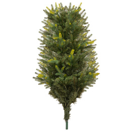 Choinka sztuczna na pniu 220 cm świerk naturalny ze stojakiem nowoczesny