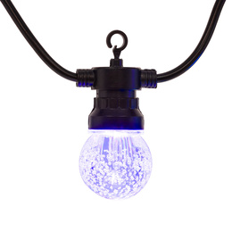 Lampki choinkowe żarówki 15 Led oświetlenie zewnętrzne solarne 10,5 m multikolor