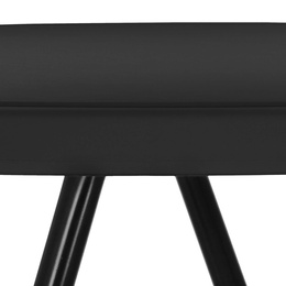 Stół składany cateringowy 110x80 cm okrągły stolik bankietowy koktajlowy czarny