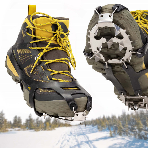 Raczki na buty turystyczne, nakładki rozmiar 40-45 czarne