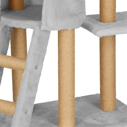 Drapak dla kota sizal 7-poziomowy słupek z zabawką 136 cm