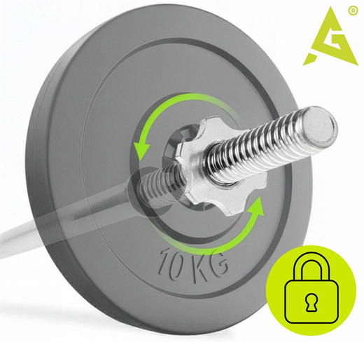 Gryf prosty olimpijski 180 cm sztanga ze stali chromowanej zaciski 28 mm