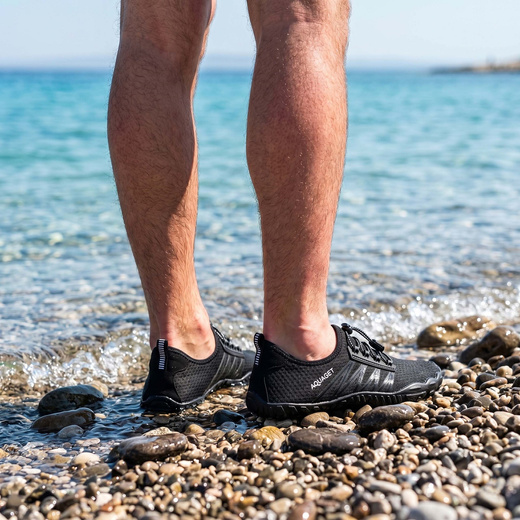 Buty do wody męskie rozm. 41 szybkoschnące buty na plażę, do pływania czarne