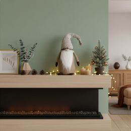 Skrzat świąteczny 60 cm ozdoba świąteczna krasnal świąteczny, gnom stojący figurka