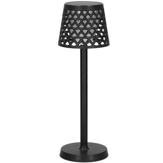 Lampa solarna LED ażurowa 5w1 zewnętrzna kinkiet z 3 trybami świecenia czarny