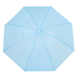 Parasol plażowy 160 cm ogrodowy, przeciwsłoneczny UPF50+ składany, łamany na balkon, taras, błękitny