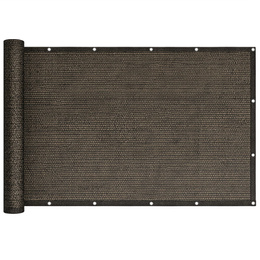 Osłona balkonowa, maskująca 100x500 cm mata na balkon zacieniająca 95% brązowa