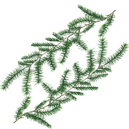 Gałązka świąteczna sztuczna dekoracja do stroika 58 cm