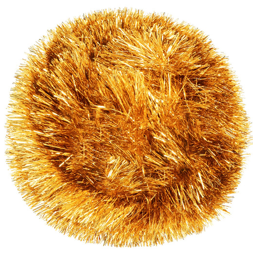 Łańcuch na choinkę 6m złoty girlanda choinkowa, średnica 10cm