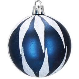 Bombki choinkowe 77 szt. granatowy zestaw choinkowy