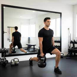 Kettlebell 20 kg odważnik, hantla do ćwiczeń ABS kula do treningu siłowego, czarny