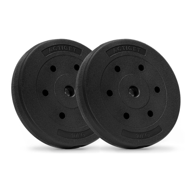 Obciążenie bitumiczne 10 kg 2 szt. talerz kompozytowy 29 mm krążek do sztangi hantli