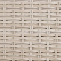 Meble ogrodowe zestaw modułowy technorattan stolik kawowy i 6 modułów beżowy