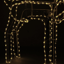 Renifer Led 115 cm świąteczny z ruchomą głową świetlna dekoracja do ogrodu biały ciepły