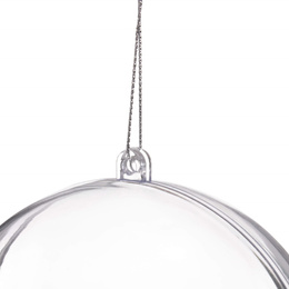 Bombki akrylowe 11cm kula plastikowa decoupage zestaw 8 szt.