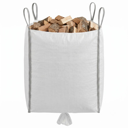 Big Bag worek z lejem 1000 kg mocny na gruz 160x90x90 cm kontener z uchwytami biały