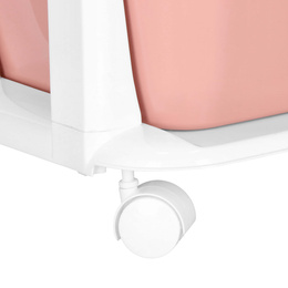 Regał na zabawki z 4 szufladami, pojemnik na kółkach, mobilny orgaznizer pastelowy