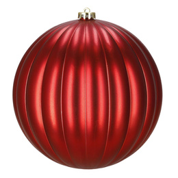 Bombki choinkowe 3 szt. duże ozdoby świąteczne 20,5 cm brokat czerwone