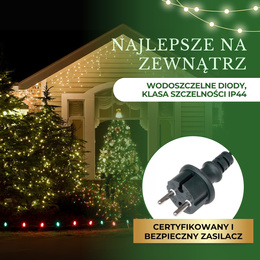 Lampki choinkowe 500 led biały ciepły 41,5 m oświetlenie świąteczne IP44