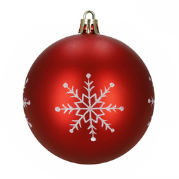 Bombki choinkowe 36 szt. zestaw dekoracje świąteczne ozdoby nietłukące czerwone