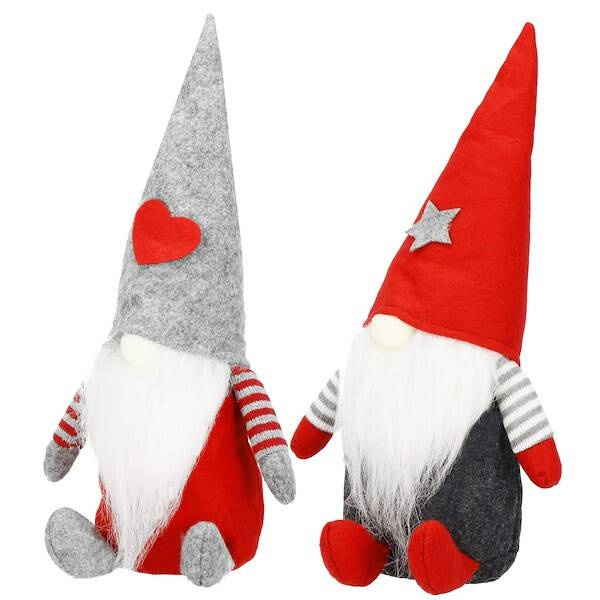 Para skrzatów 26cm ozdoba świąteczna, krasnal świąteczny, gnom