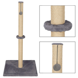 Drapak dla kota sizal słupek z zabawką 72 cm