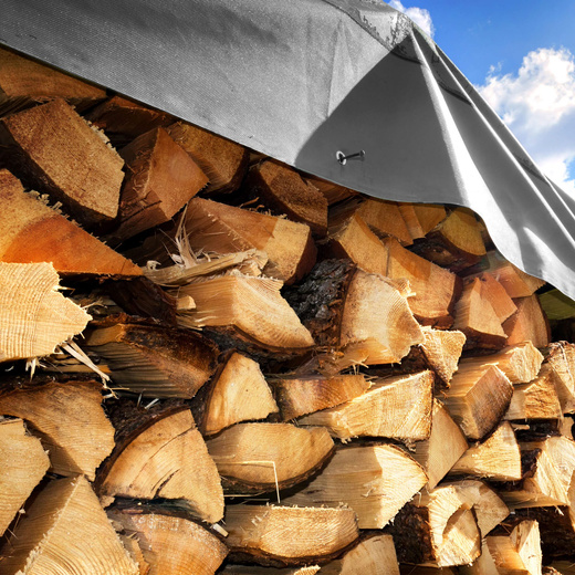 Plandeka 2x4m 210g/m2 gruba płachta ochronna szara
