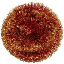 Łańcuch na choinkę 6m czerwono-złoty girlanda choinkowa, średnica 10cm