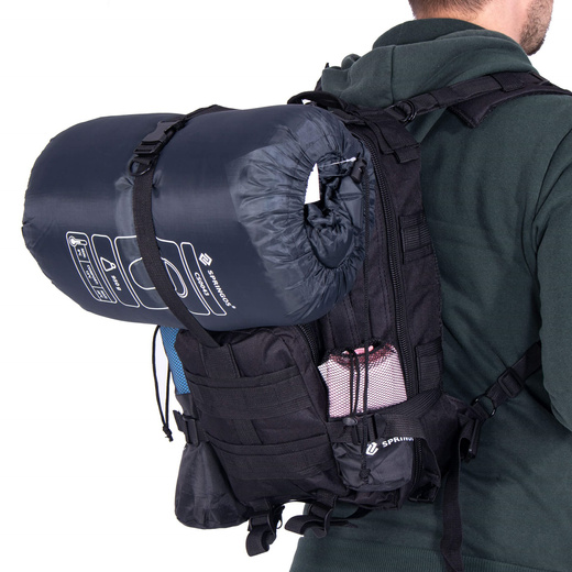 Plecak trekkingowy, turystyczny 35 l wojskowy czarny