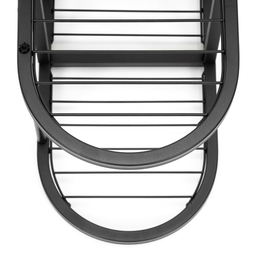 Kwietnik metalowy, stojący 79 cm regał na rośliny 5 poziomów, loft, czarny