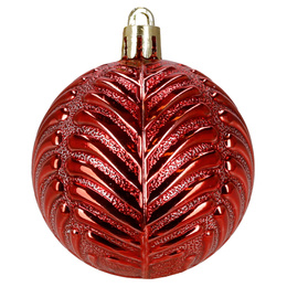 Bombki choinkowe 40 szt. ozdoby kule, lizaki, szyszki, laski cukrowe nietłukące, czerwone
