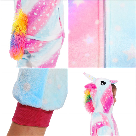 Piżama kigurumi jednorożec kombinezon jednoczęściowy dziecięcy rozmiar 120-130 cm