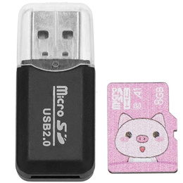 Aparat dla dzieci cyfrowa kamera full HD z kartą 8GB różowy