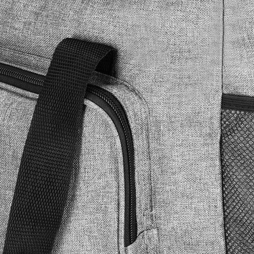 Torba termiczna 42x28x32 cm kosz termiczny piknikowy na jedzenie szary
