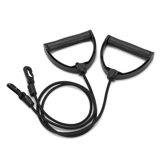 Stepper prosty do ćwiczeń z linkami i licznikiem, trening cardio, fitness czarny