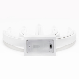 Świecznik adwentowy Led z 5 świecami bożonarodzeniowy świąteczny na baterie biały