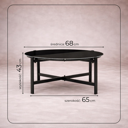 Meble ogrodowe, zestaw dla 4 osób sofa, krzesła, stolik metalowe, czarne