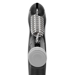 Ściskacz do rąk z regulacją oporu 10-100 kg licznik ruchu, do ćwiczeń dłoni, rehabilitacji szaro-czarny