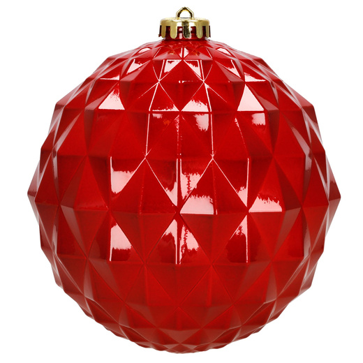 Bombki choinkowe 6 szt. ozdoby świąteczne 15 cm nietłukące czerwone