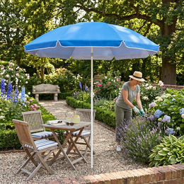Parasol plażowy niebieski 240 cm