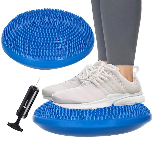 Poduszka sensoryczna dysk do ćwiczeń niebieska