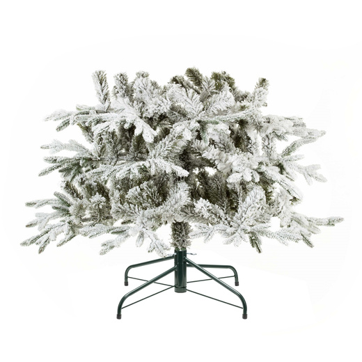 Choinka sztuczna 220 cm świerk premium ośnieżony jak żywy, nowoczesny, ze stojakiem