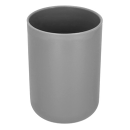 Zestaw łazienkowy 6w1 akcesoria do wc łazienki loft szczotka kubki kosz dozownik szary